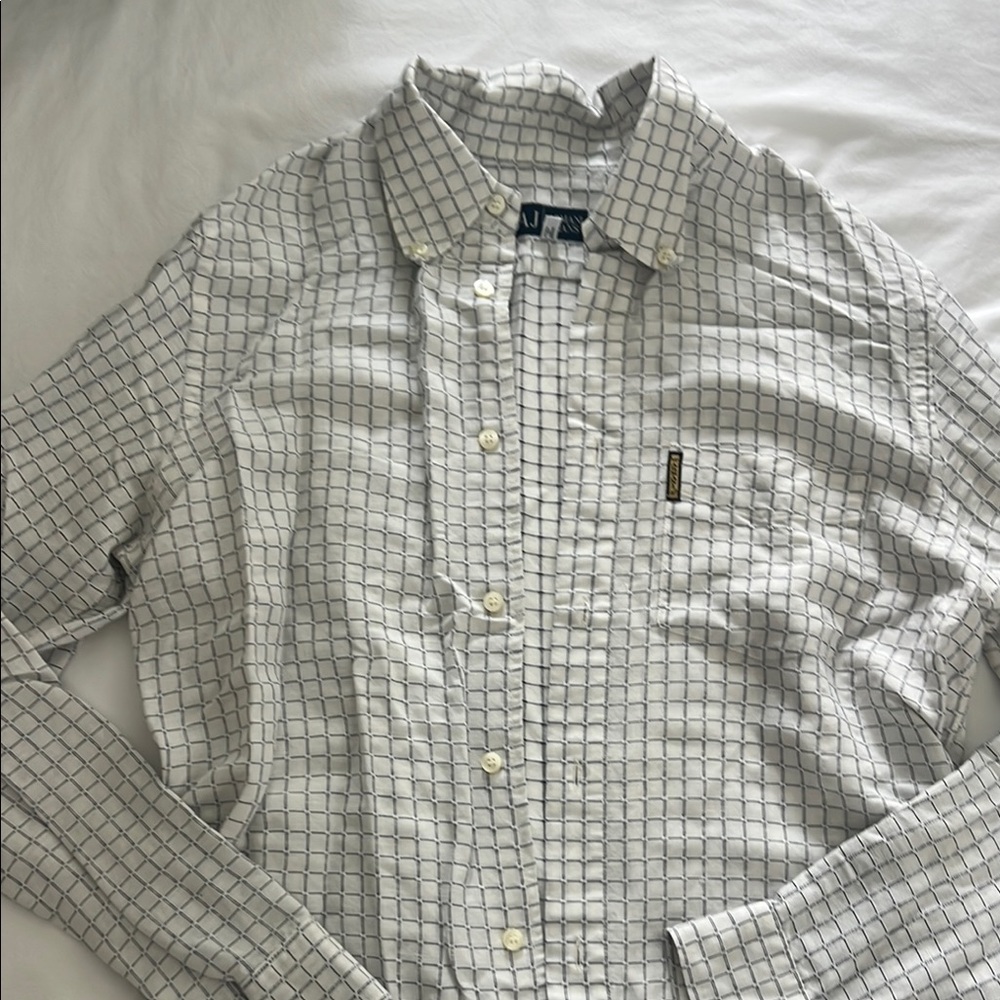 Armani Jeans White Casual Button Down Shirt